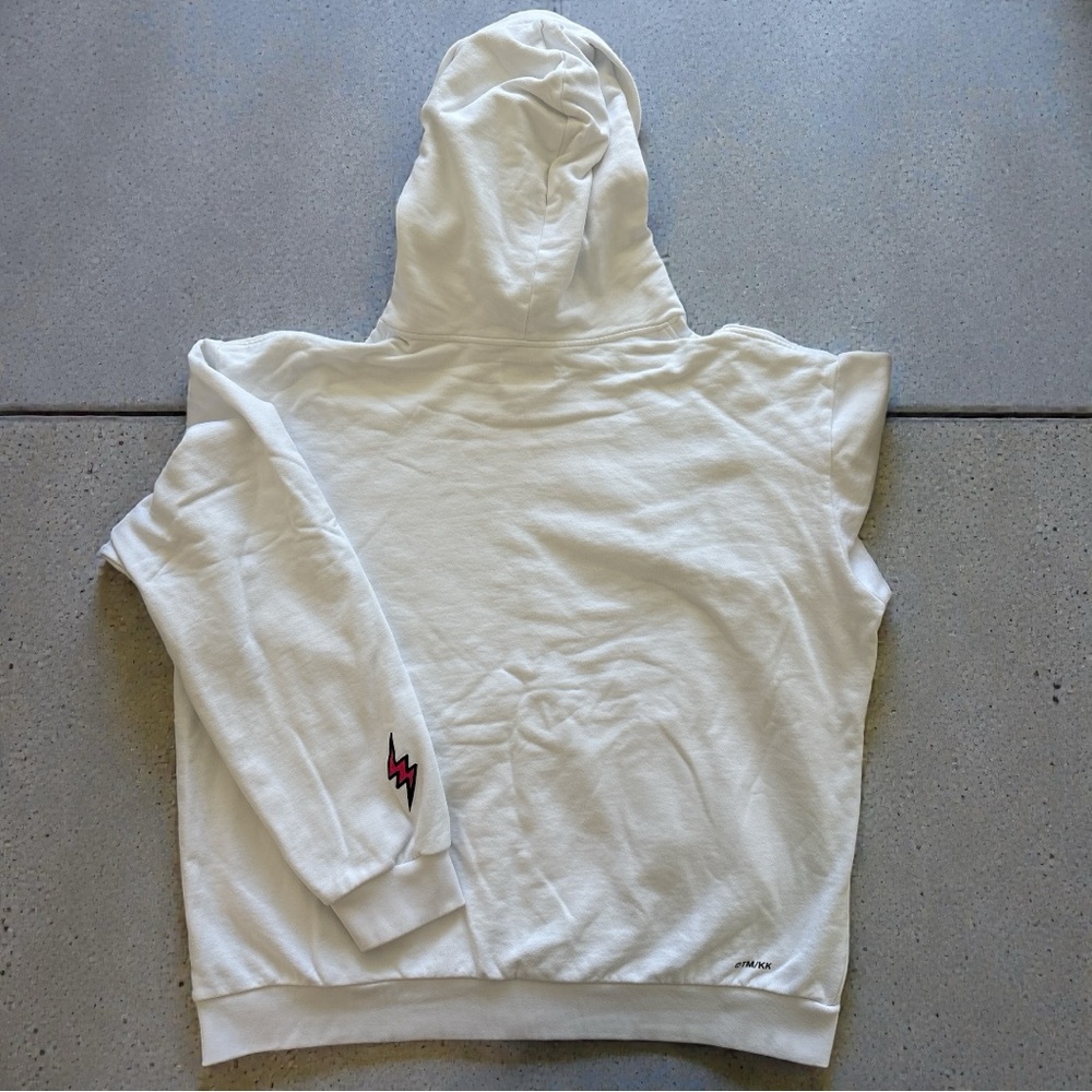 J Balvin x Takashi Murakami Rainbow Flower White Hoodie Size XXL - Picture 5 of 9